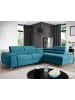 MF Design Lauryn Recamiere Rechts in Blau -  (L) 205 x (B) 278 x (H) 92 cm