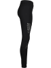Urban Classics Urban Classics Damen Ladies Flock Lace Inset Leggings in black