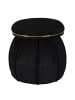 Kayoom Hocker Corin in schwarz - gold