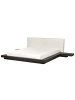 Beliani 4-tlg Doppelbett ZEN in Braun/Weiß