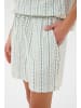SAINT TROPEZ Shorts RajaSZ Gerade Passform in Ice Vallarta Flower Stripes