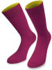 normani 1 Paar Socken Bi-Color in Magenta/Gelb