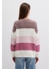 Mavi Jeans Pullover Loose Fit Langarm Rundhals Weich in Pink