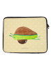 Mr. & Mrs. Panda Laptop Sleeve Avocado Yoga ohne Spruch in Gelb Pastell