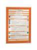 Durable Magnetrahmen Duraframe selbstklebend A4 orange Packung mit 2 Stück