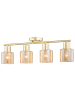 home24 Deckenleuchte KOLIND 4-flammig in Gold