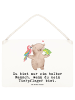Mr. & Mrs. Panda Deko Schild Tierpfleger Herz mit Spruch in Weiß