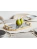 Beliani Serviergeschirr ZOGRAFOU in Grau/Gold - (W) 38 x (H) 2 x (L) 38 cm