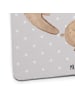 Mr. & Mrs. Panda Souvenir Otter Herz ohne Spruch in Grau Pastell