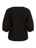 KAFFE curve Langarm-Bluse KCtara in Black Deep CC.