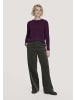 Hessnatur Strick Pullover Regular in dunkles purpur