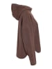 Noisy may Fleece mit halbem Reißverschluss in Chocolate Brown1