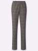 WITT WEIDEN Hose in taupe-graphit-bedruckt