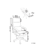 Beliani Bürostuhl EATON in Grau/Schwarz - (W) 50 x (H) 114 x (L) 66 cm