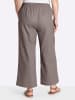 sheego Leinenhose in dunkeltaupe