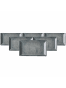 Ritzenhoff & Breker 6er Set Servierplatten Grana 25 x 15 cm blau-grau in blau-grau