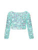 IZIA Women Sweater in turquoise