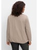 sheego Langarmshirt in taupe