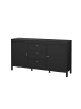 ebuy24 Sideboard Madrid Schwarz 152 x 39 cm