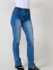 KOROSHI Normale Push-Up-Jeans für Damen mit Stickerei in blau