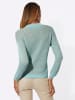 creation L Ajourpullover in mint-sesam