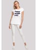 F4NT4STIC T-Shirt Happy people only New York in weiß
