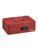 relaxdays Geldkassette in Rot - (B)25 x (H)8,5 x (T)19 cm