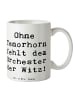 Mr. & Mrs. Panda Kaffeebecher Spruch Tenorhorn Witz mit Spruch in Weiß