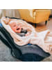 Hoppediz Babydecke Fleece Einschlagdecke für Autositz und Kinderwagen in stone