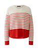 Oui Pullover in white red
