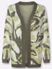 WITT WEIDEN Jacquard-Strickjacke in pistazie-khaki-gemustert