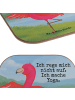 Mr. & Mrs. Panda Tischuntersetzer Flamingo Yoga Design mit Spruch in Weiß