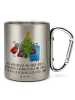 Mr. & Mrs. Panda Kaffeetasse Weihnachten Smörle mit Spruch in Silber