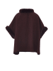fraully Damen Poncho in Lila