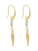 Gemshine Ohrringe WINGS - Schutzengel - Chalcedon in gold coloured