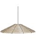Beliani Pendelleuchten LUAGAN in Naturfarben/Schwarz - (W) 67 x (H) 112 x (L) 67 cm