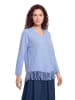 CARTOON Strickpullover mit V-Ausschnitt in Light Blue Melange