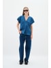 InWear Kurzarm-Bluse RinnaIW Lockere Passform in Ensign Blue