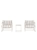 ebuy24 Lounge-Set Messina (3-teilig) Beige 40 x 50 cm