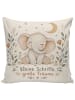 Mr. & Mrs. Panda Kopfkissen Elefant ruhig Design mit Spruch in Weiß