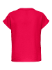JACQUELINE de YONG Einfarbige Kurzarm Bluse V-Ausschnitt Blusenshirt Blouse JDYLION in Rot-2