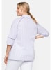 sheego Bluse in lavendel gestreift