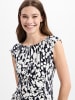 Ambiance Kleid in schwarz weiß - 0002