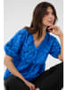 CULTURE Kurzarm-Bluse CUtaylar Relaxed fit in Victoria Blue/Dress Blues