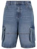 Urban Classics Jeans-Shorts in mid deep blue washed