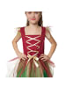 tectake Reizendes Kleid in hellem Grün und kräftigem Rot, rot/grün