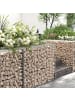 SONGMICS 10er-Set: Gabione in Silbern - (B)100 x (H)80 x (T)30 cm