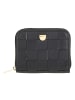 DuDu Woven Geldbörse Leder 10 cm in nero rosa