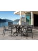 Beliani Runder Tisch MALETTO in Schwarz - (W) 120 x (H) 75.5 x (L) 120 cm