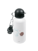 Mr. & Mrs. Panda Kindertrinkflasche Milch Keks ohne Spruch in Weiß